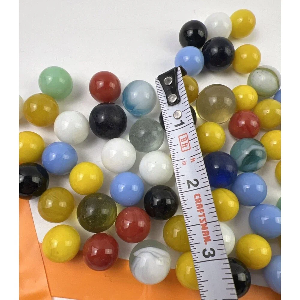 Mixed Lot Of Beautiful Vintage Glass Marbles Wide Variety Marbles
